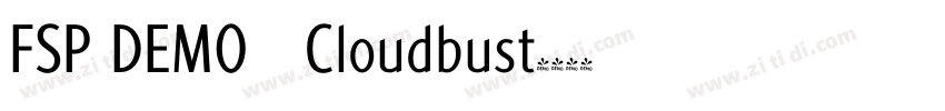 FSP DEMO   Cloudbust字体转换